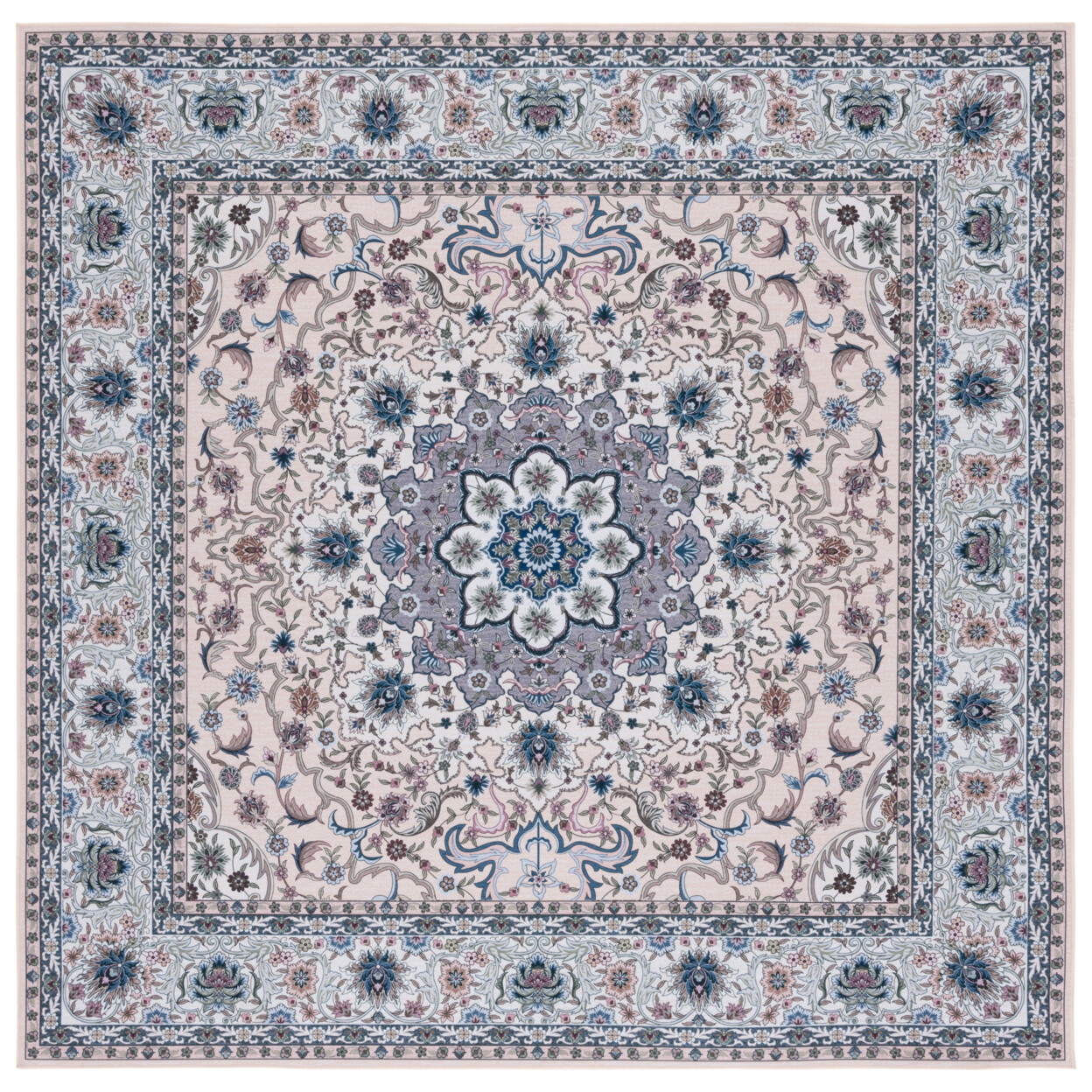 SAFAVIEH Tucson Collection TSN123B Beige / Green Rug