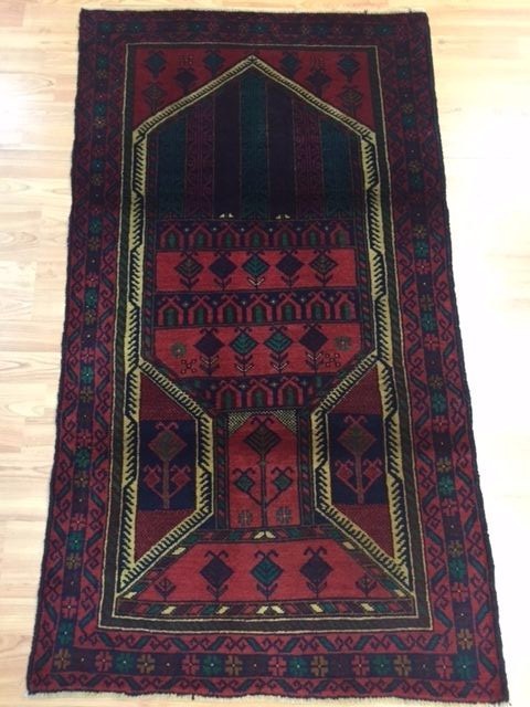 2’6″ x 4’6″ New Afghan Turkeman Oriental Rug – 100% Wool Pile – Hand Knotted
