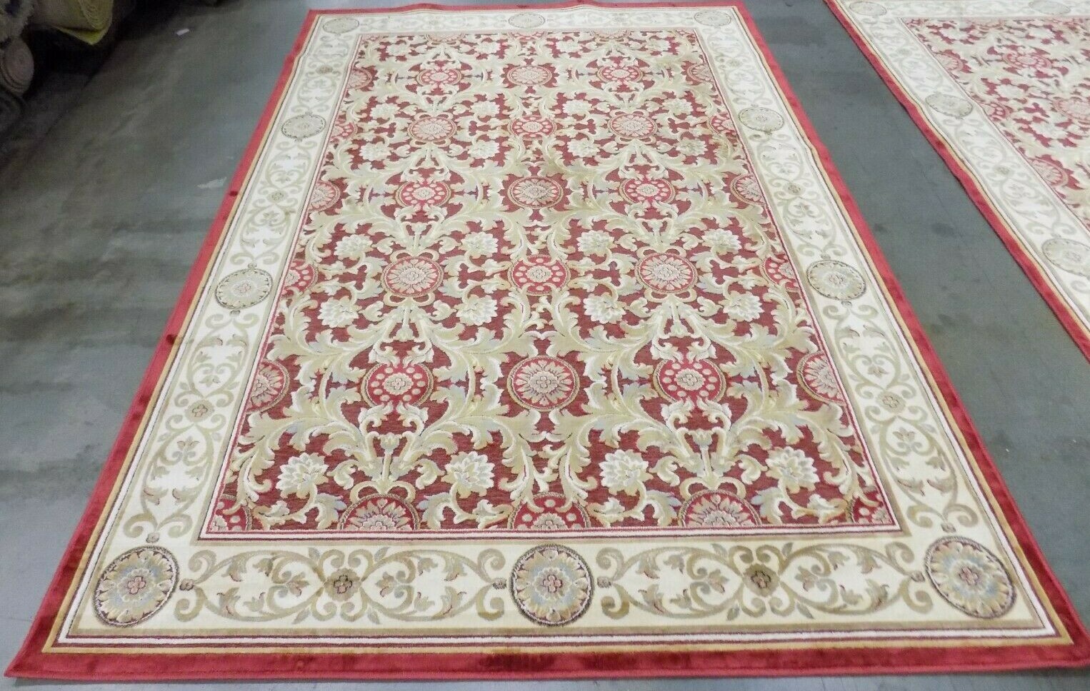 RED 5′-3″ X 7′-6″ Stained Rug Reduced Price 1172568344 PAR08-202-5