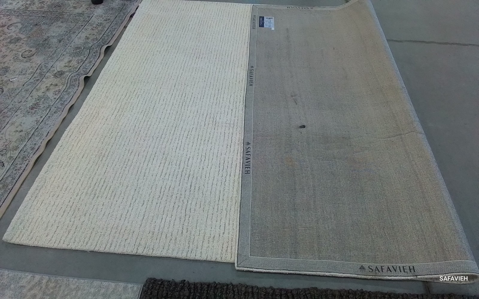 IVORY / BEIGE 8′-0″ x 10′-0″ Back Stain Rug, Reduced Price 1172782510 ABT468E-8