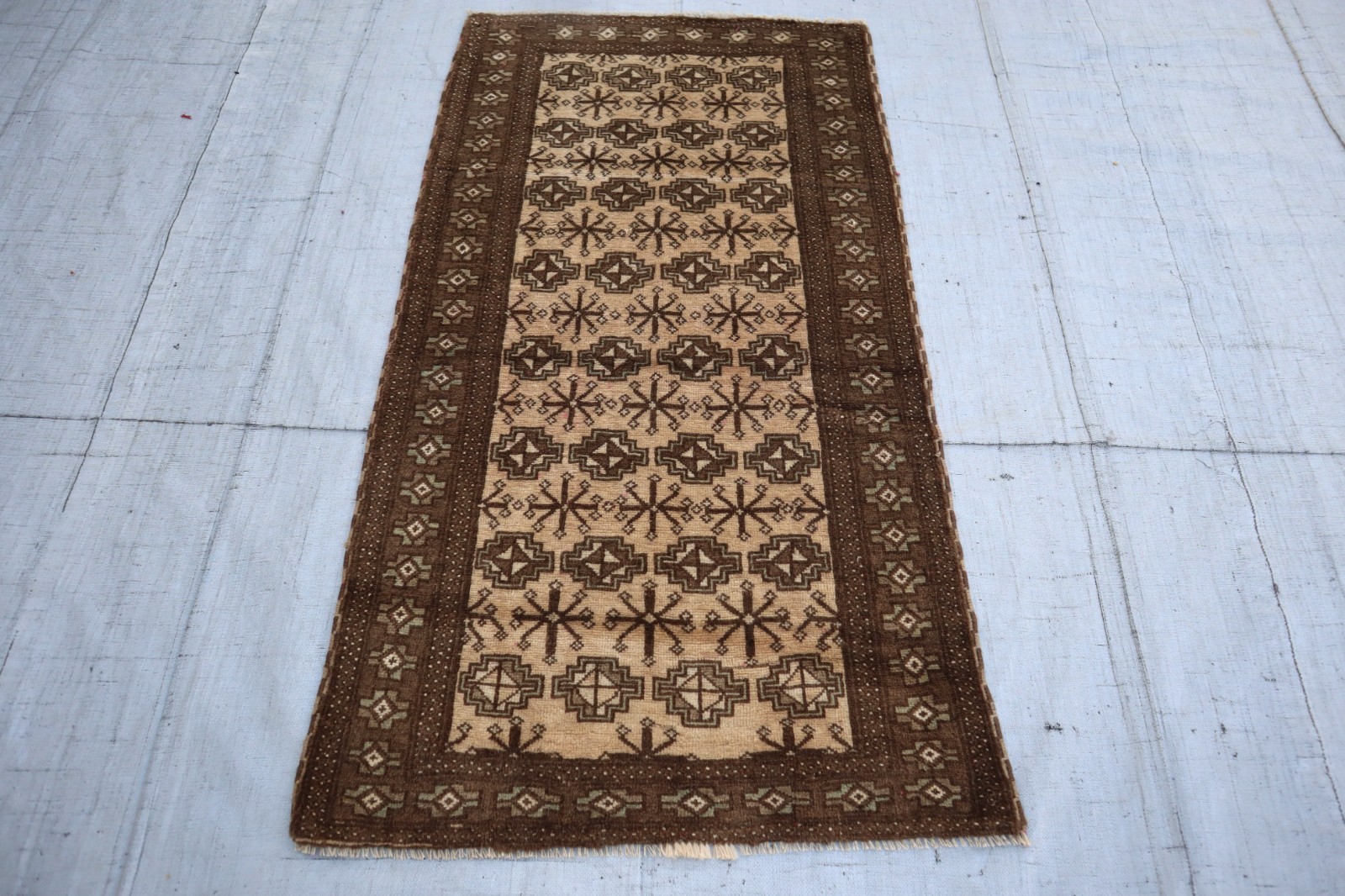 2’8×5’0 ft Beige Handmade Muted Neutral Rug/ Oriental Rug/ Vintage Entryway Rug