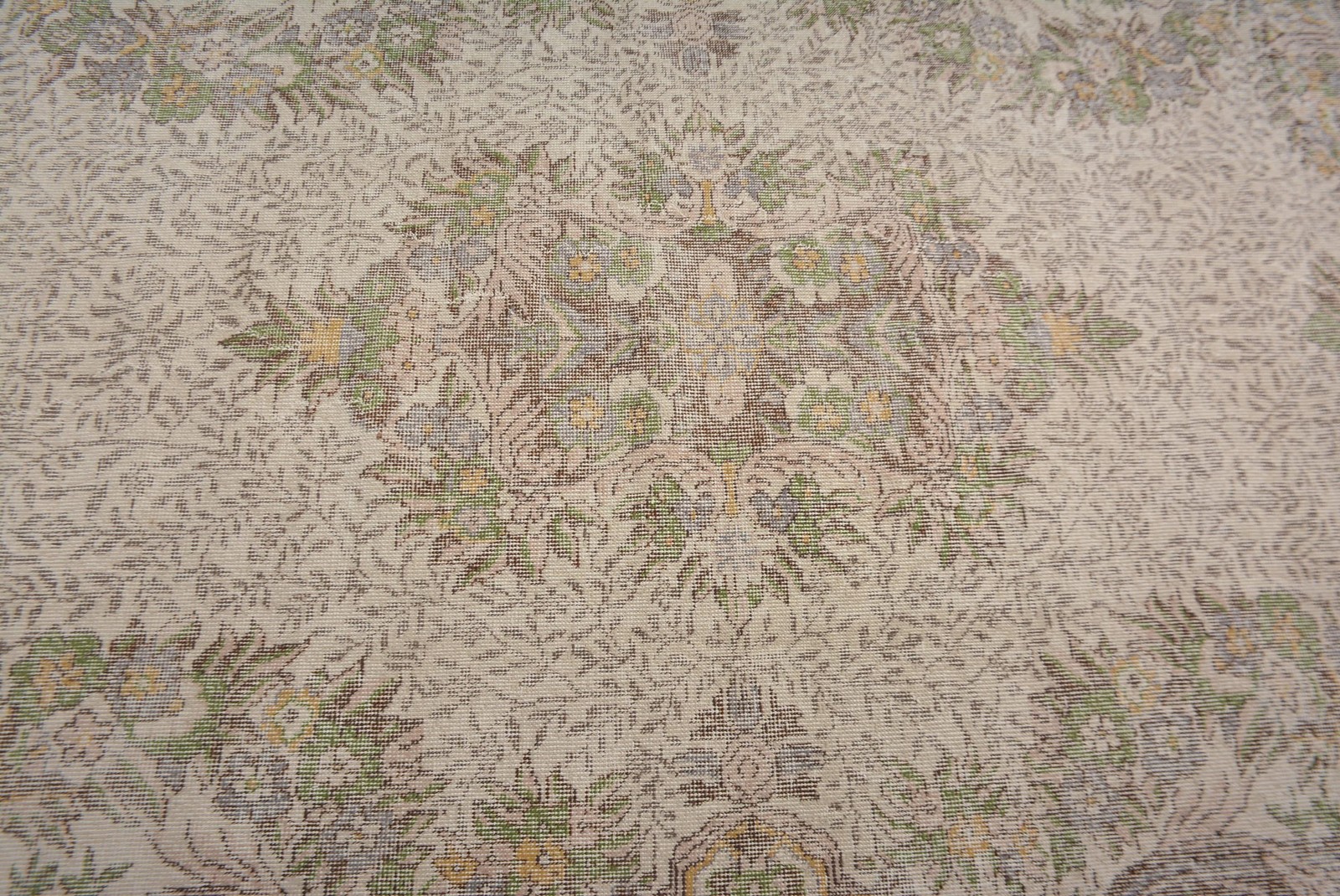 5,9×9,7 ft Rug, Turkish Rug, Vintage Brown Wool Check Rug