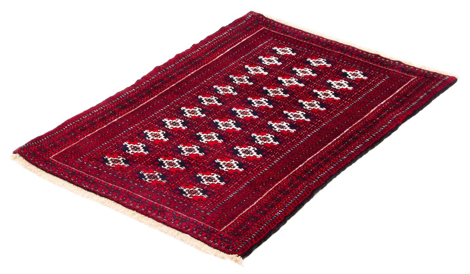 Traditional Vintage Hand-Knotted Area Rug 3’9″ x 5’6″ Oriental Wool Carpet