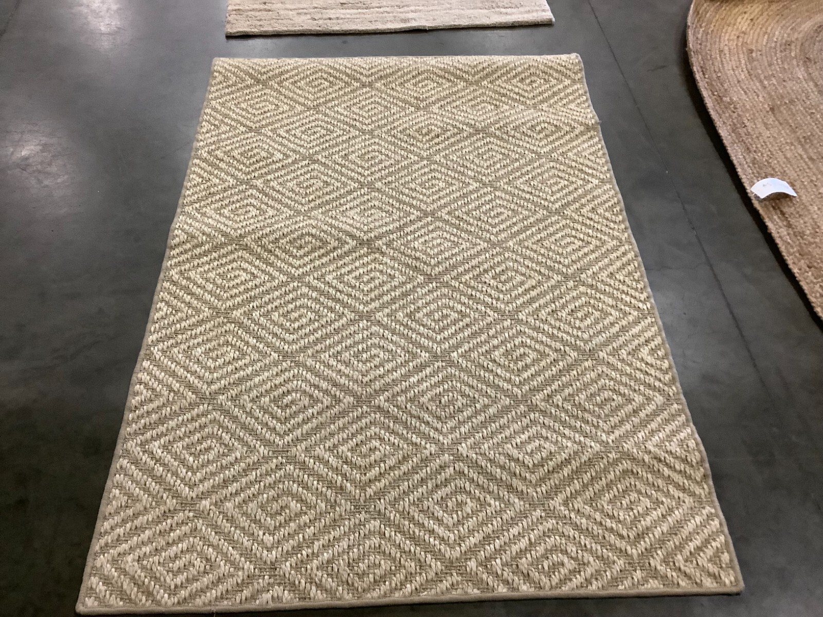 BEIGE / BEIGE 4′ X 6′ Stained Rug, Reduced Price 1172664337 PAB360A-4