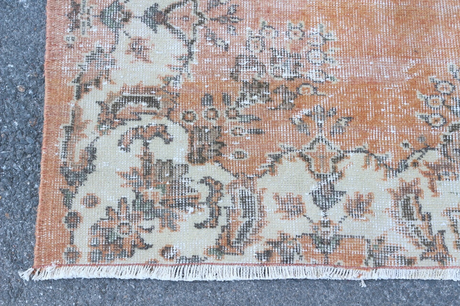 Turkish Rug 6,1×8,9 ft (185×271 cm), Orange Oriental Vintage Rug