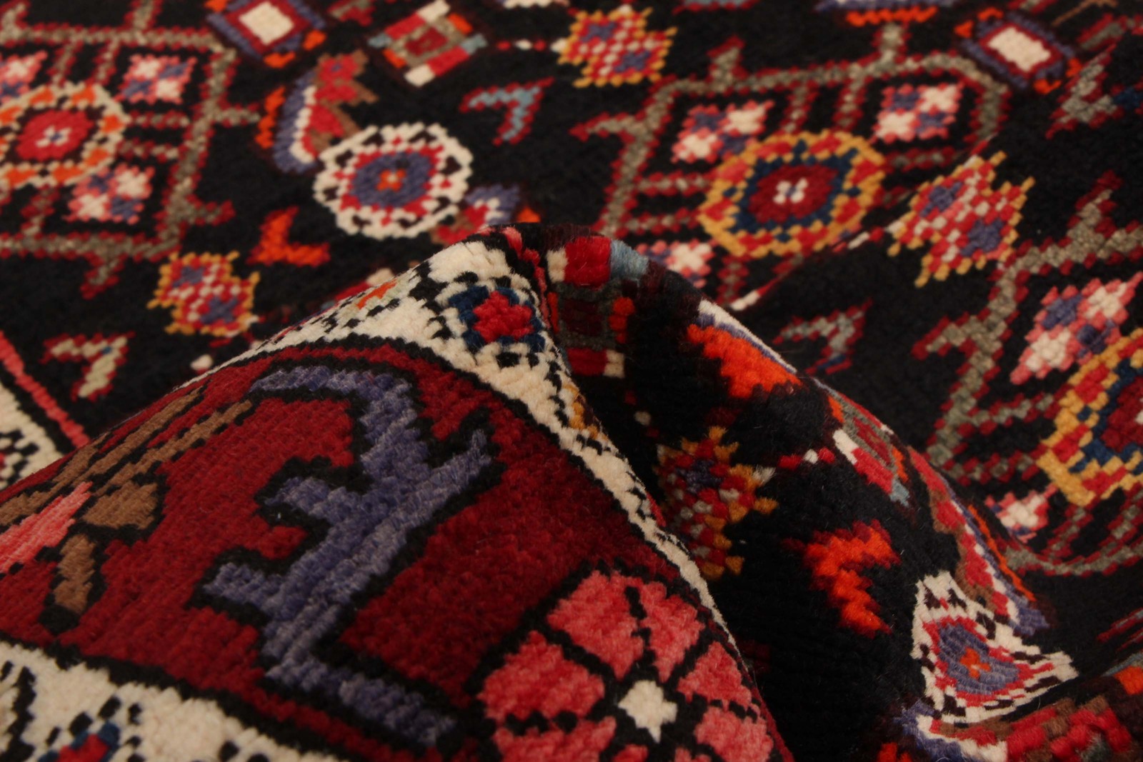Vintage Hand-knotted Runner Rug 2’6″ x 9’9″ Traditional Oriental Wool Carpet