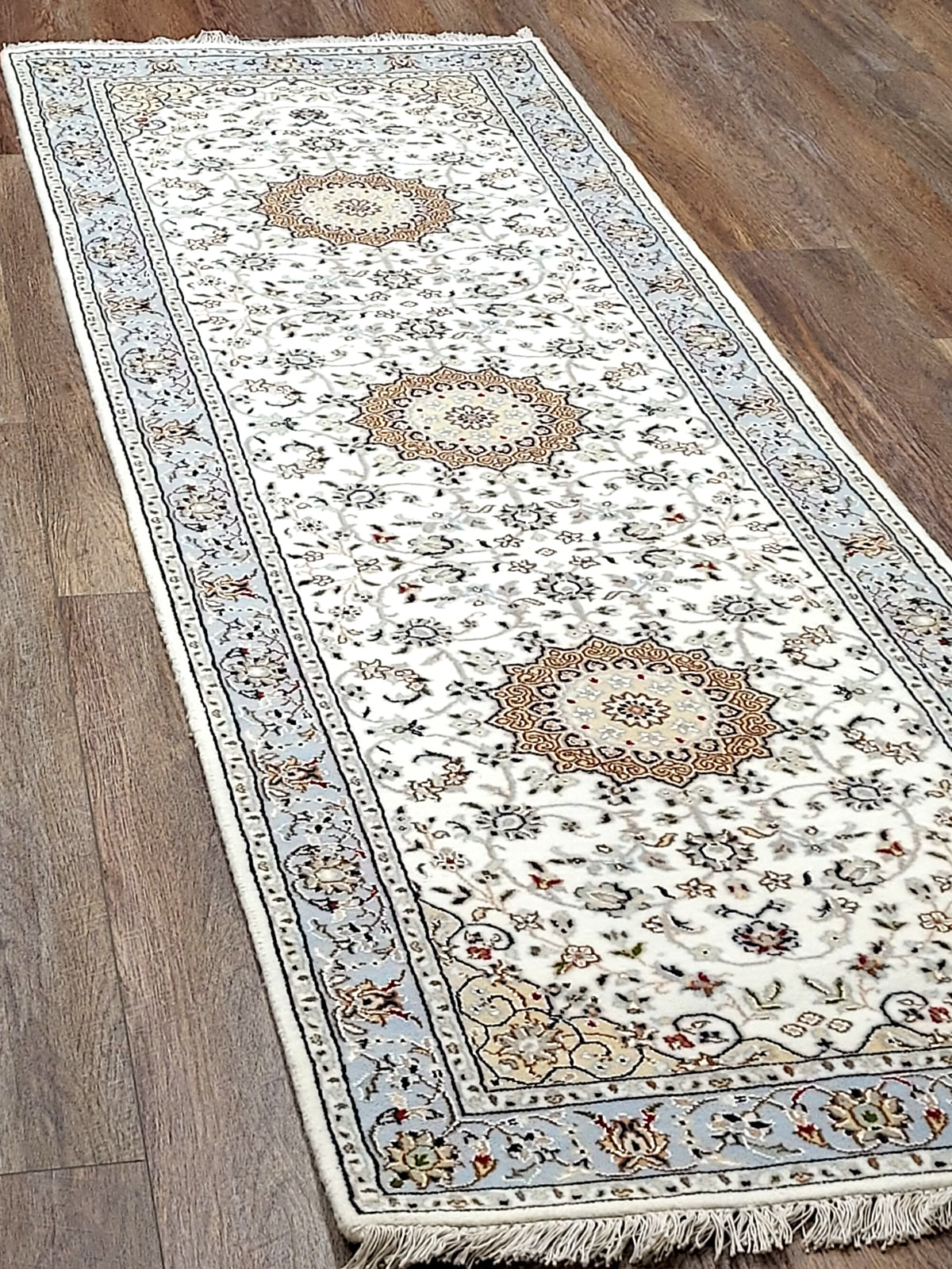 Turtkish Rug,Silk&wool Royal Design Bohemian Turkish Runner Rug,2.8×8.5
