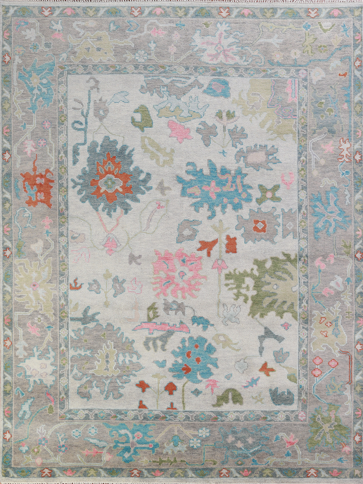 Luxurious Handcrafted Indian Living Room Rug Thick Plush 8×10 ft
