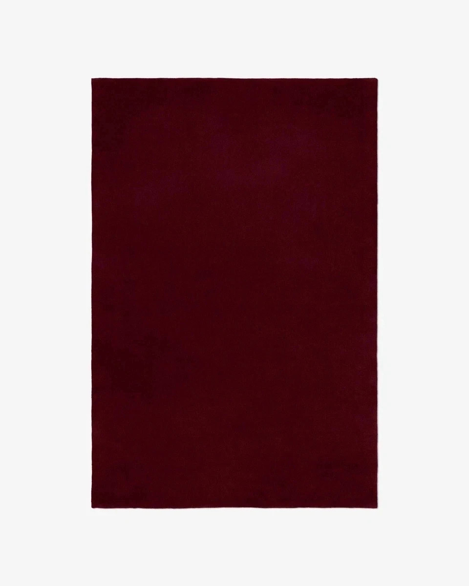 Hand-Tufted Wool Rug 9x12ft- Nordic Knots Grand Deep Wine Rug Handmade Area Rugs
