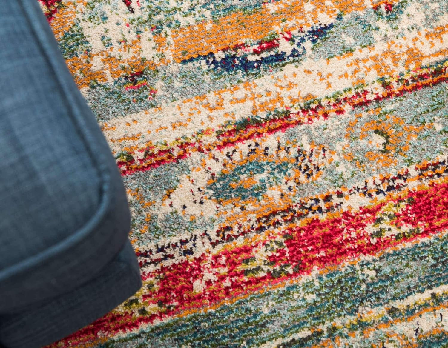 Sedona Distressed Vintage Area Rug 10’6″ x 16’5″ Blue/Beige Southwest Style
