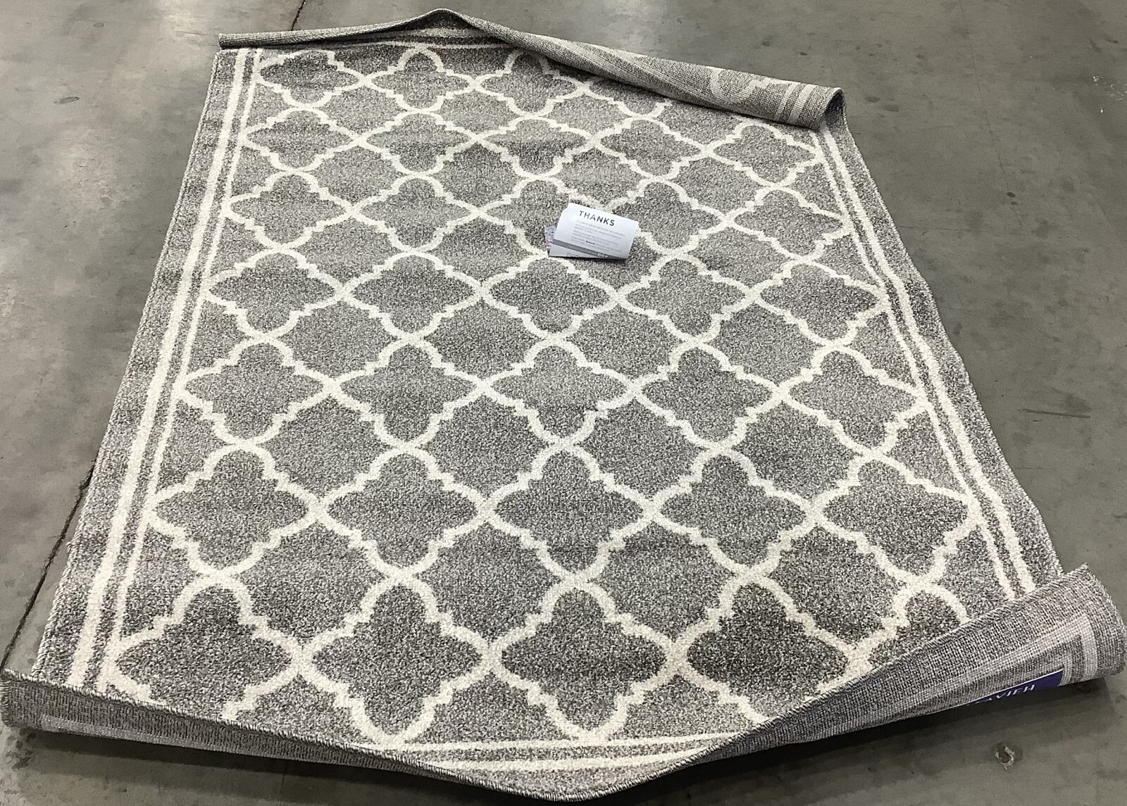 DARK GREY / BEIGE 4′-0″ x 6′-0″ Flaw in Rug, Reduced Price 1172680525 AMT422R-4