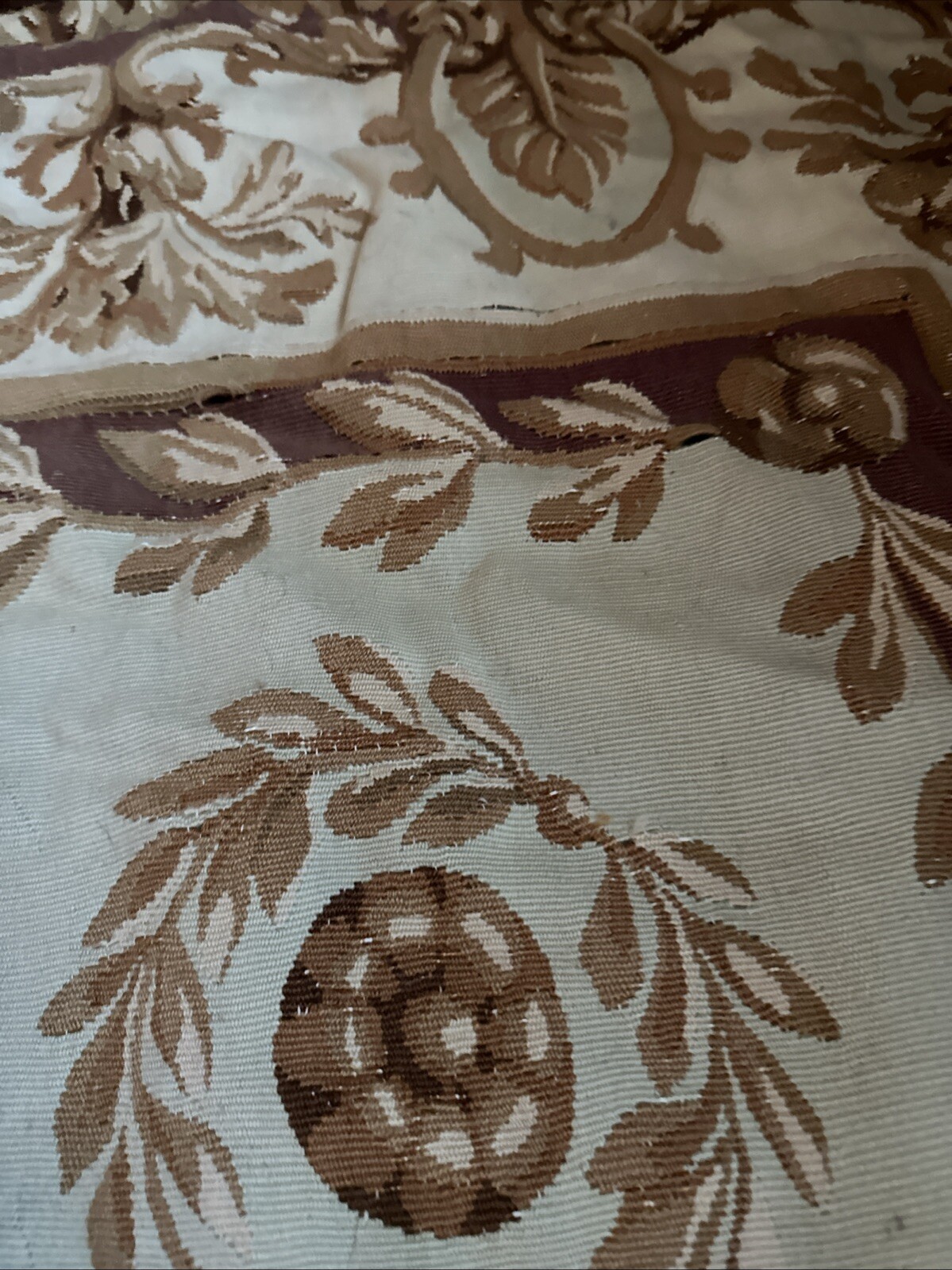 Grisaille French Aubusson Rug 85 Inches Wide By 124 Inches 7 X 10 Feet