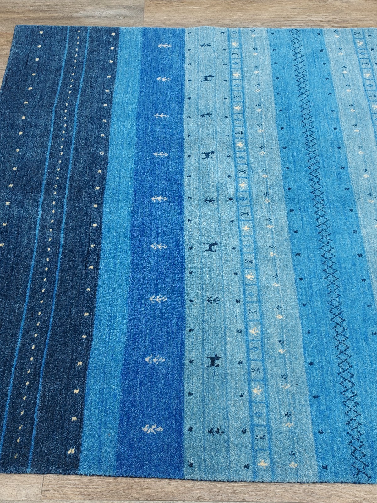 Bohemian Oushak Turkish Gabeh, 100% Wool Contemporary HandMade Rug 4.5×6.5 Ft