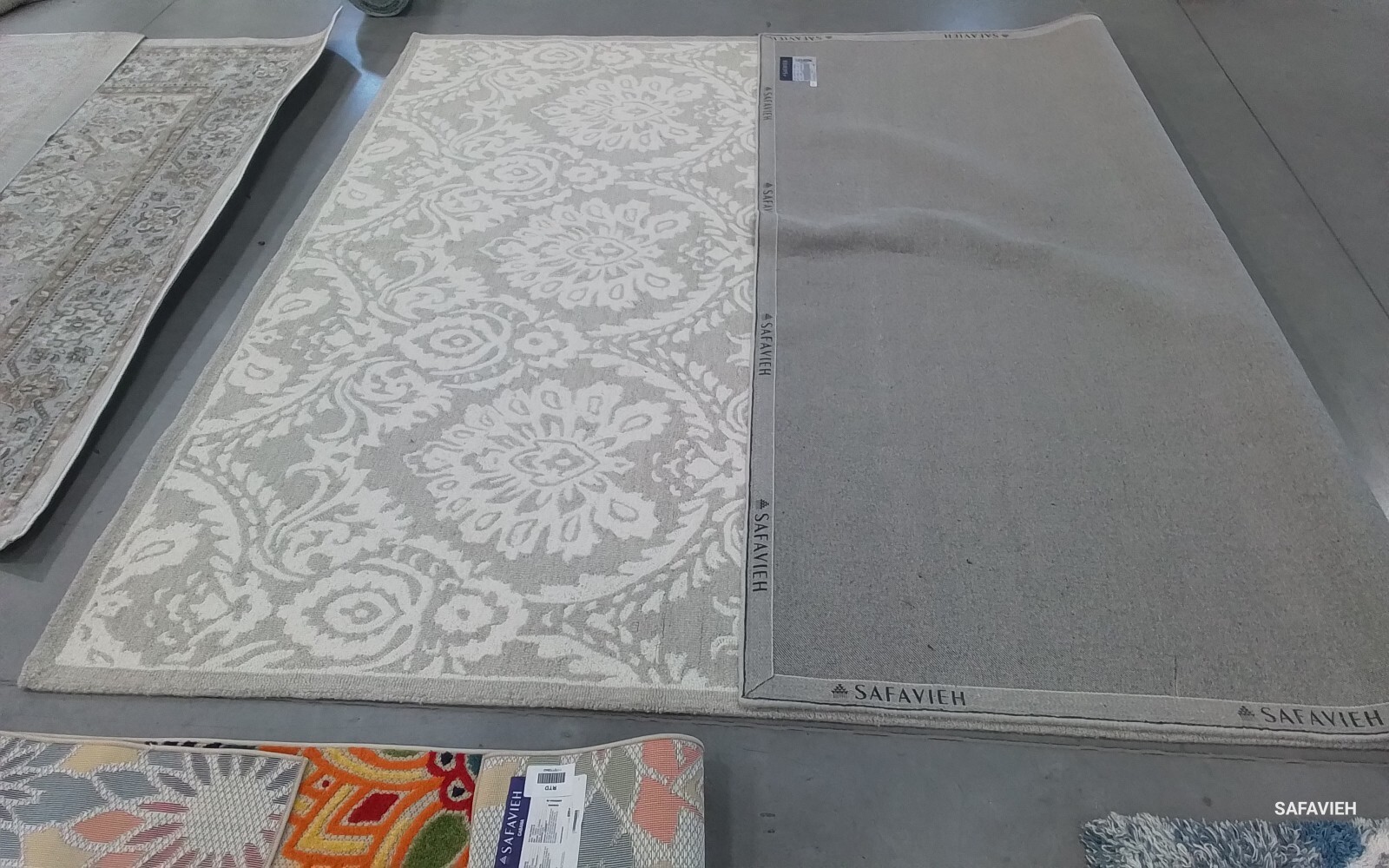 SILVER / IVORY 9′-0″ x 12′-0″ Flaw in Rug, Reduced Price 1172772943 BLM106G-9