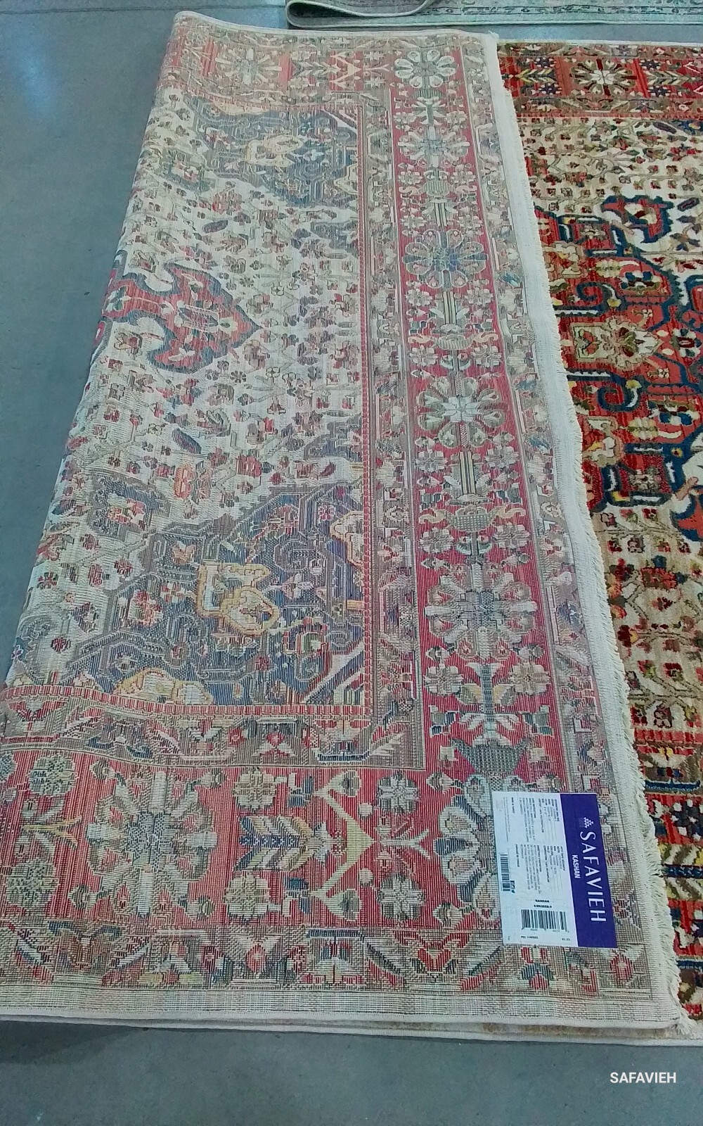 IVORY / BLUE 9′-0″ x 12′-6″ Flaw in Rug, Reduced Price 1172769049 KSN305B-9