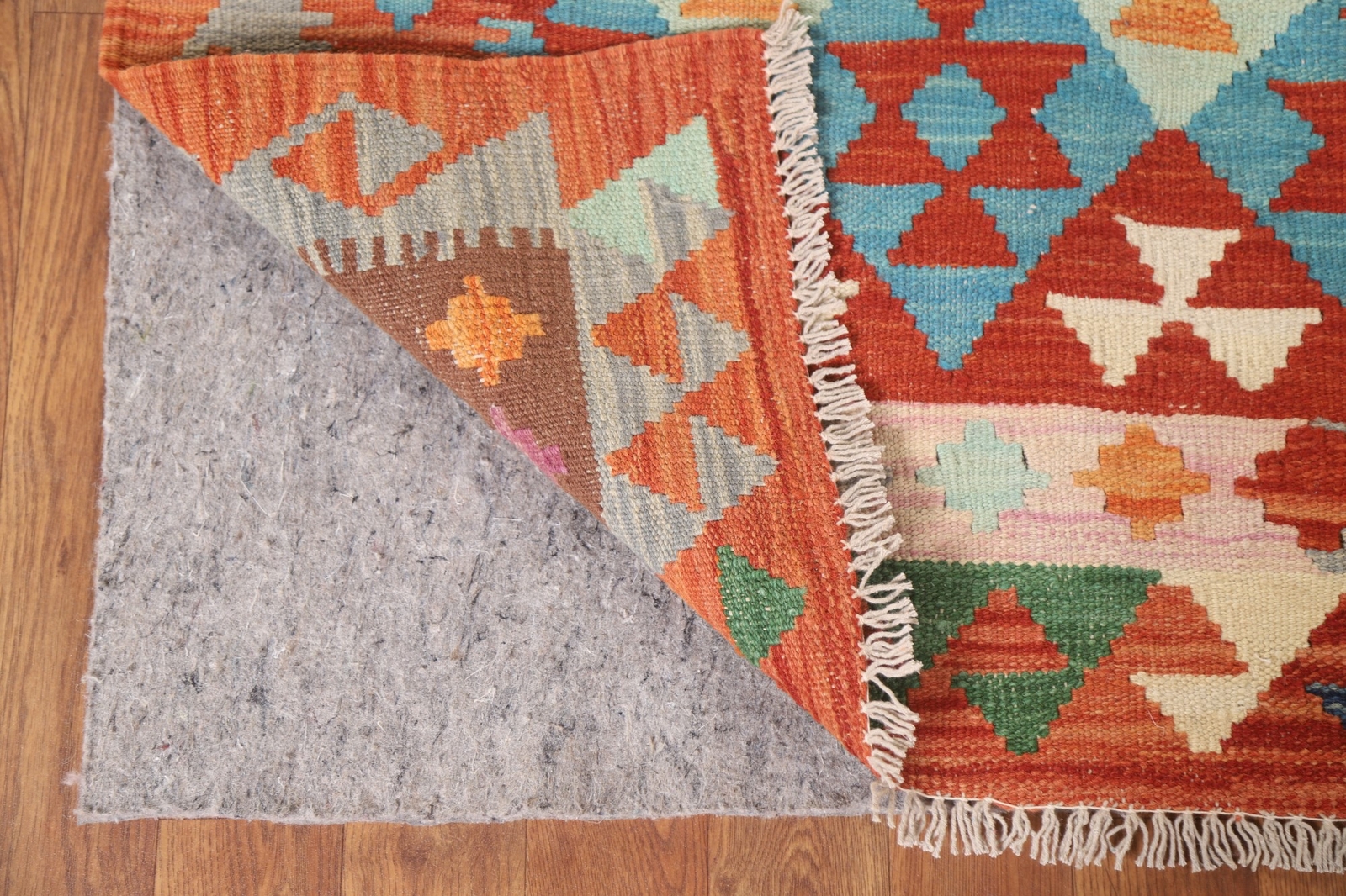 Southwestern Reversible Kilim Area Rug 5×6 Flat-woven Wool Carpet