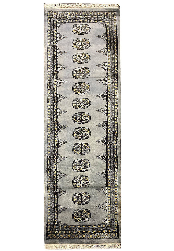 2′ X 7′ Feet Beige Handmade Bokhara Runner #F-6783