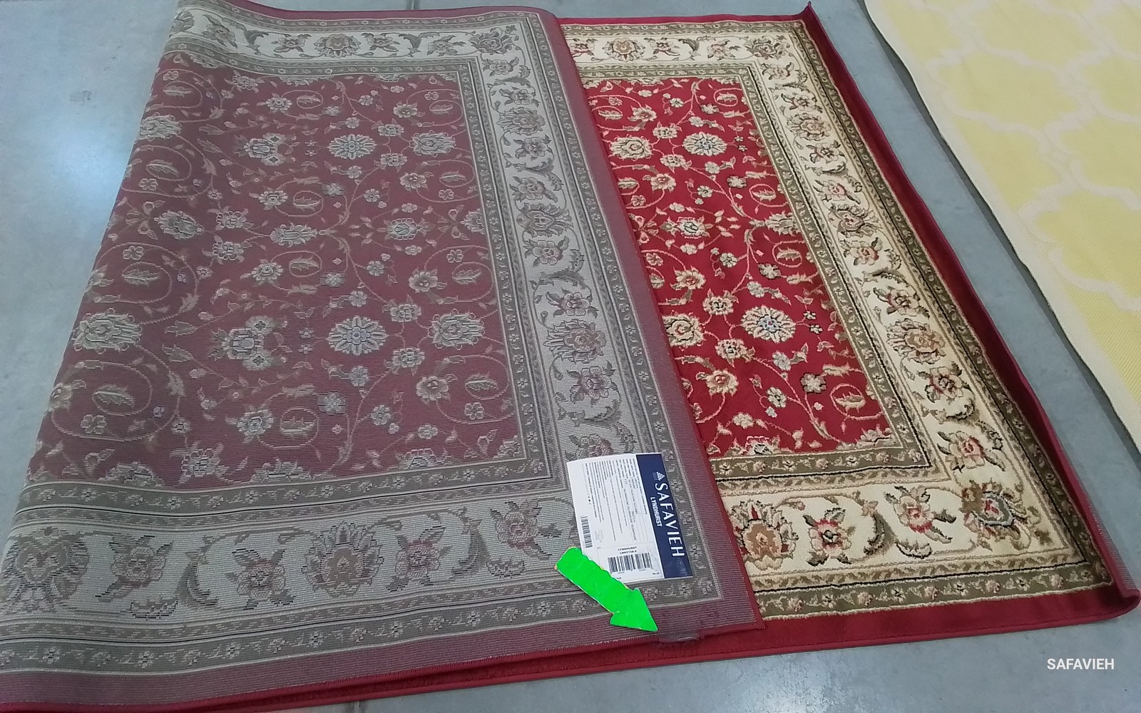 RED / IVORY 6′-0″ x 9′-0″ Damaged Binding Rug Reduced Price 1172805861 LNH312A-6