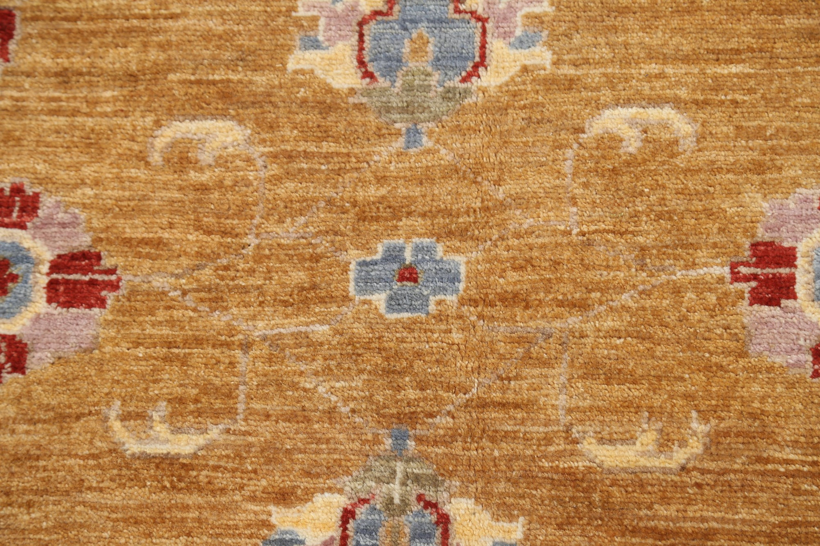 Vegetable Dye Oushak Wool Handmade Rug 5×6 ft Oriental Carpet for Bedroom