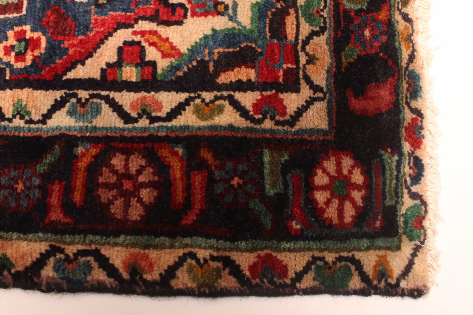3’6″ x 10’11” Vintage Hand-knotted Runner Rug Traditional Oriental Wool Carpet