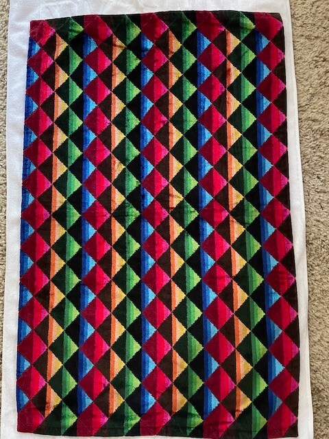 Multi color Cotton Rug 38 in x 24 in