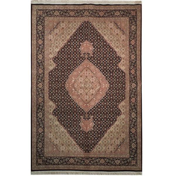 6×9′ Mahii Tabriiz Wool & Silk Fine Quality Rug 200 KPSI # PIX-19163