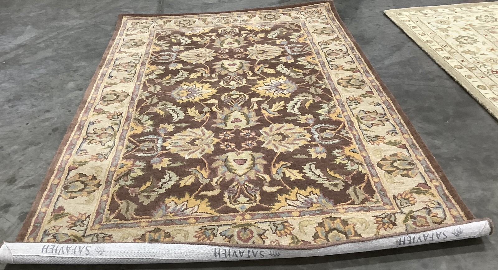 BROWN / IVORY 5′-0″ x 8′-0″ Flaw in Rug, Reduced Price 1172678076 HG912A-5