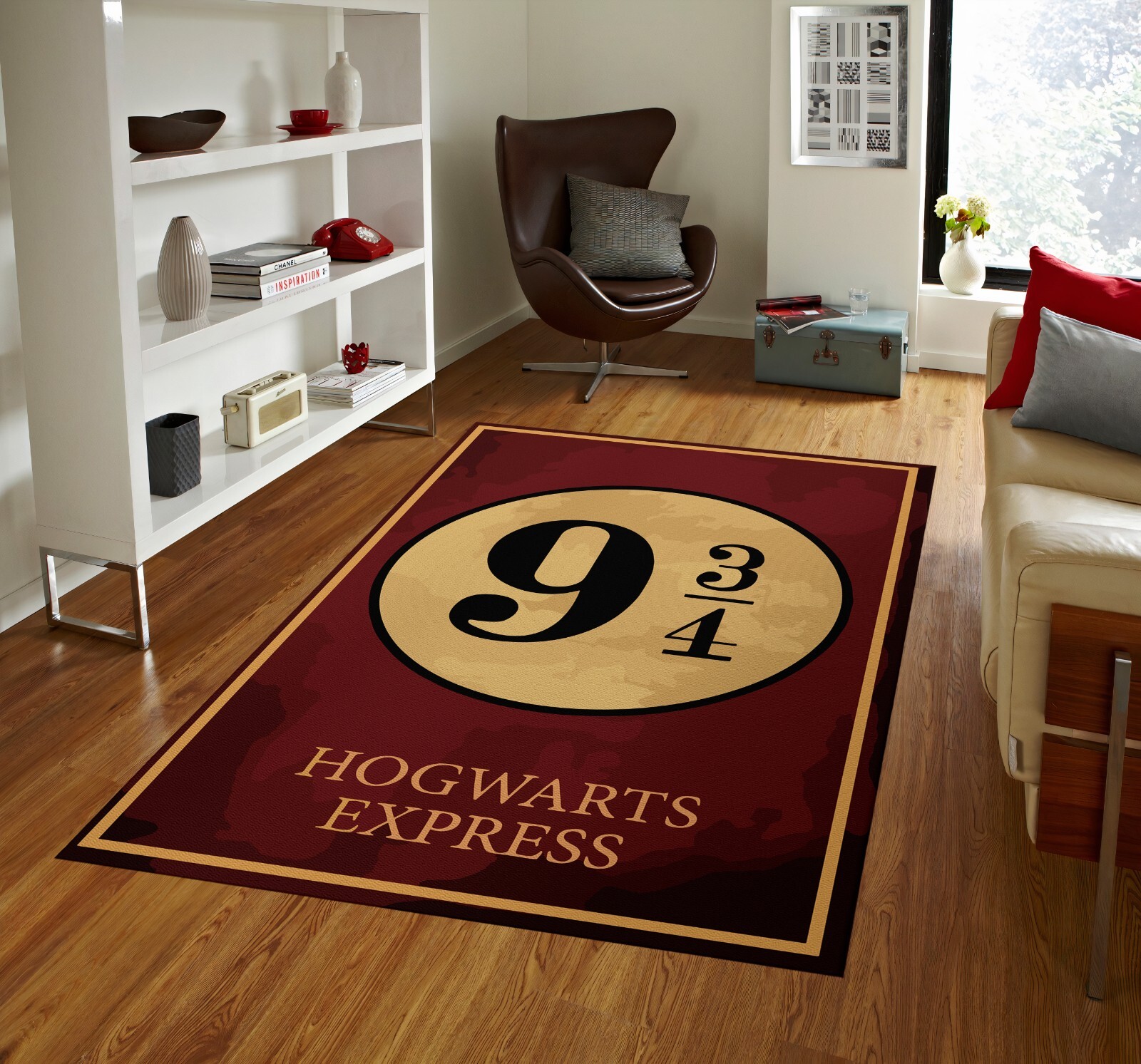 Cinema rug, movie rug, harry potter rug, cinema room decor, cinema room rug