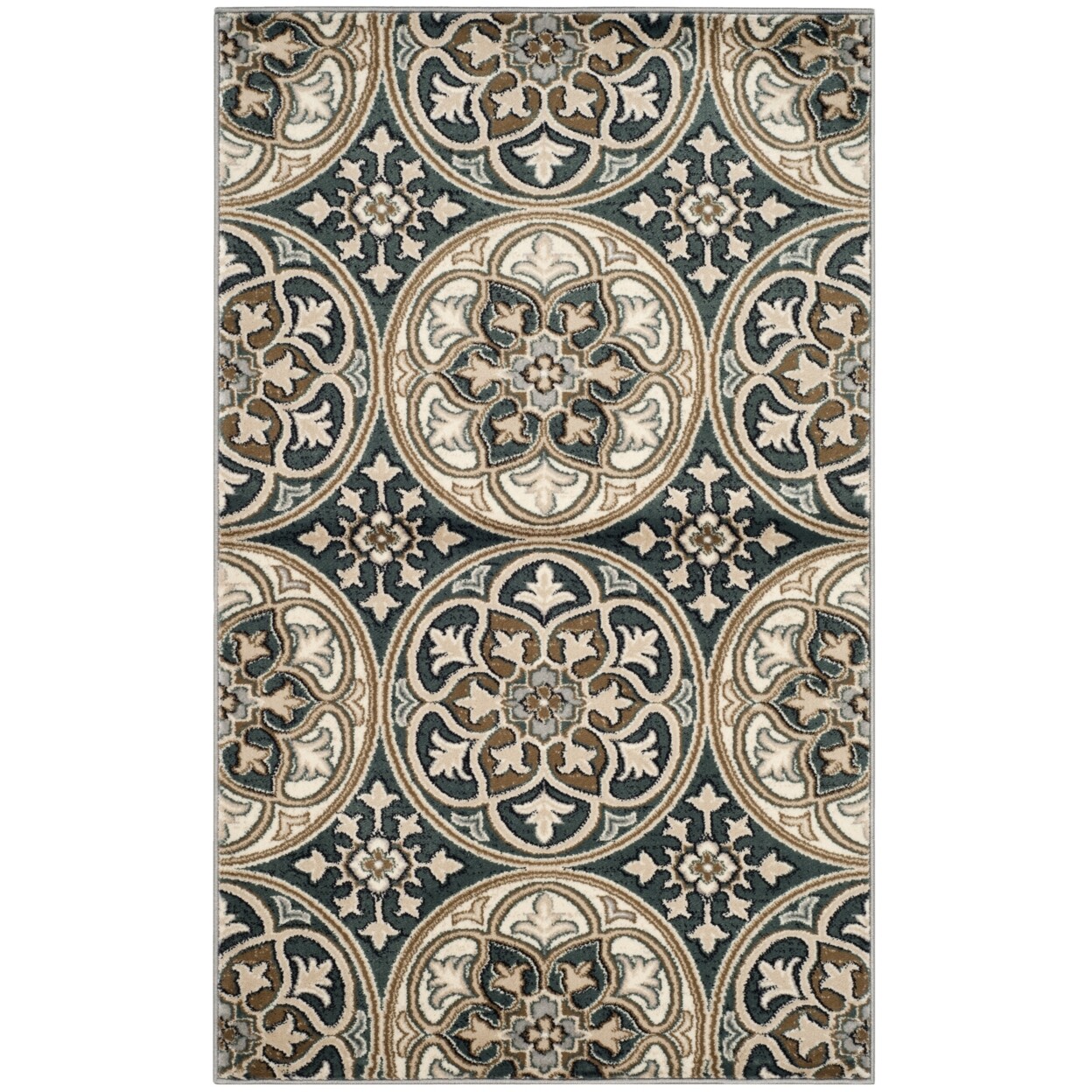 SAFAVIEH Lyndhurst LNH341C Slate Blue /Beige Rug