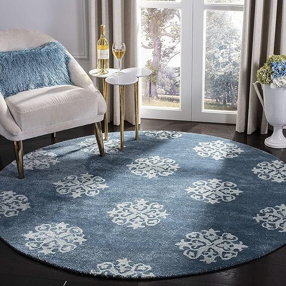 New Handmade Treditional Round Rug 3×3, 4×4, 5×5, 6×6, 7×7, 8×8, 9×9, 10×10