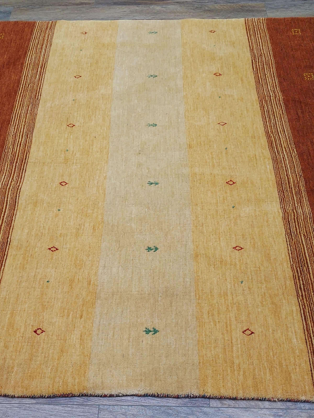Bohemian Oushak Gabeh Rug,Oushak Turkish Rug,HandMade Contemporary Rug 5.5×8 Ft
