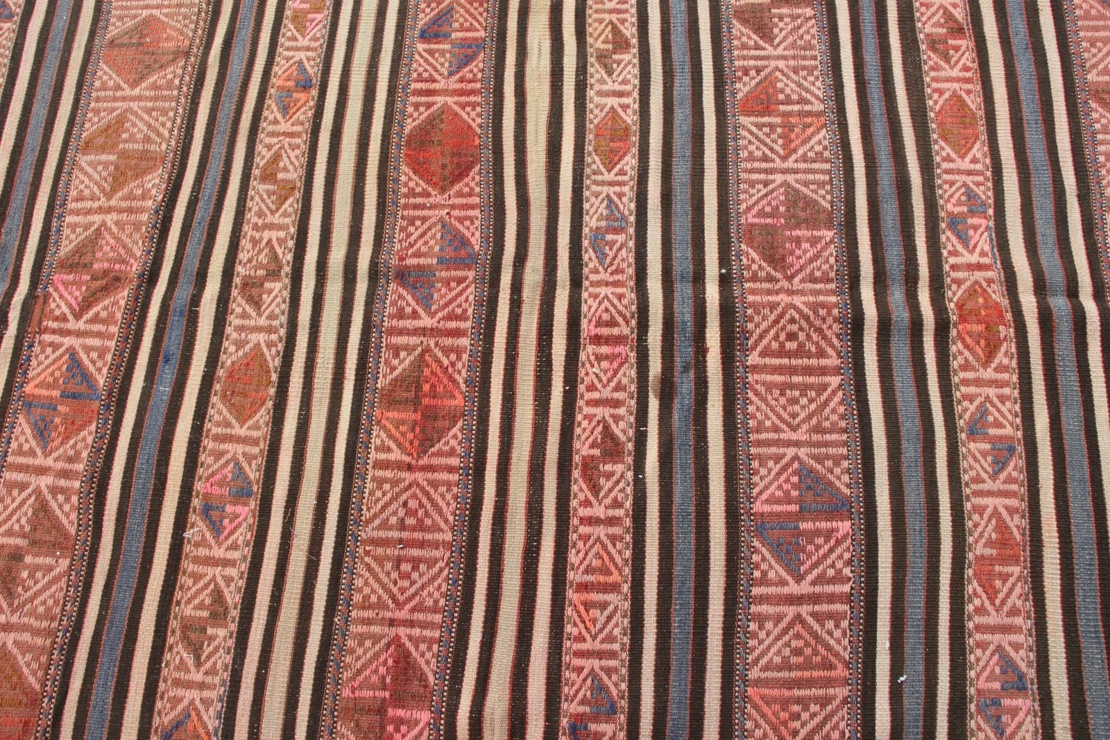 5,2×7,4 ft Turkish Area Rug, Vintage Red Floral Rug