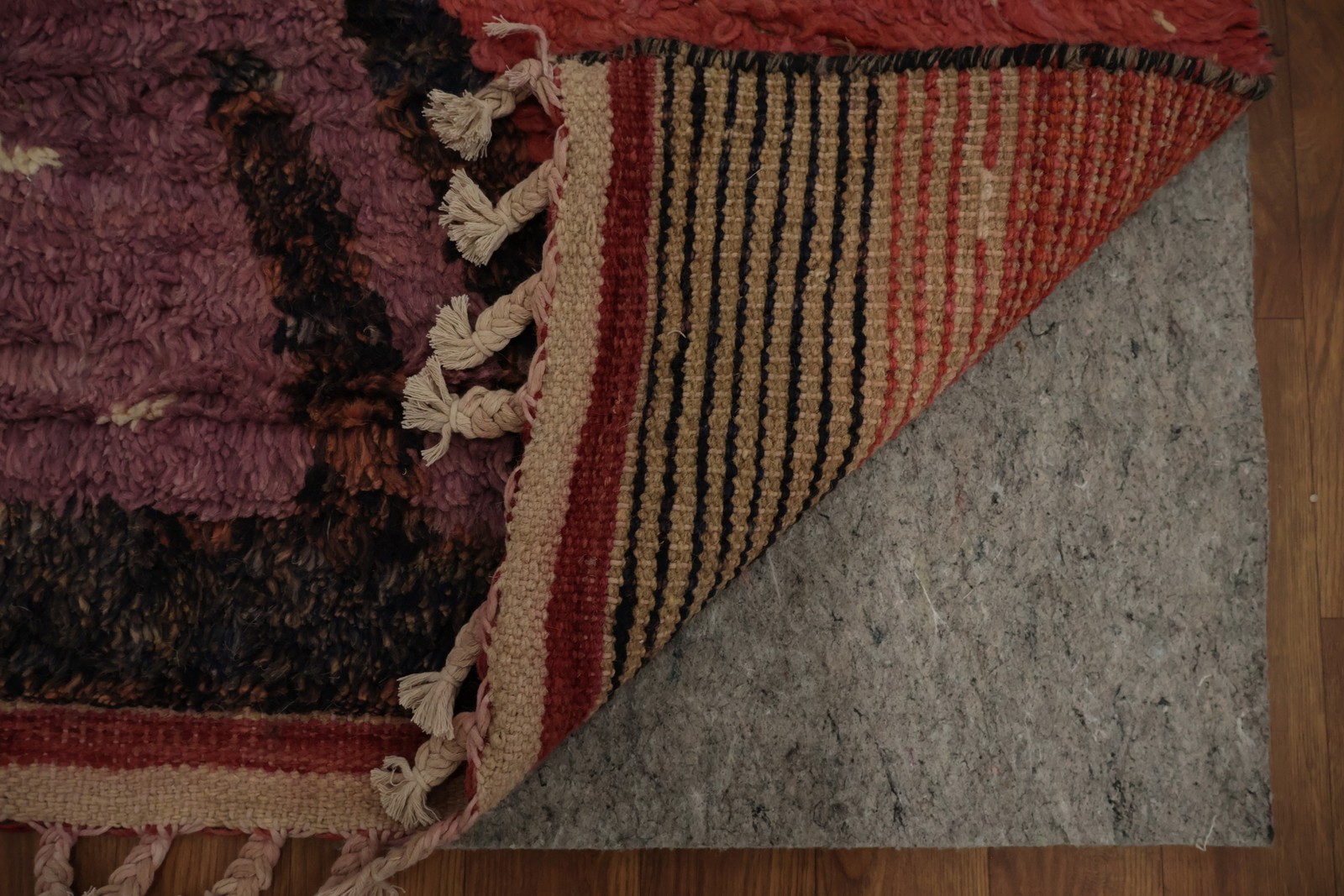 Thick-Plush Moroccan Room Size Rug 7×11 Berber Wool Hand-made Decorative Carpet