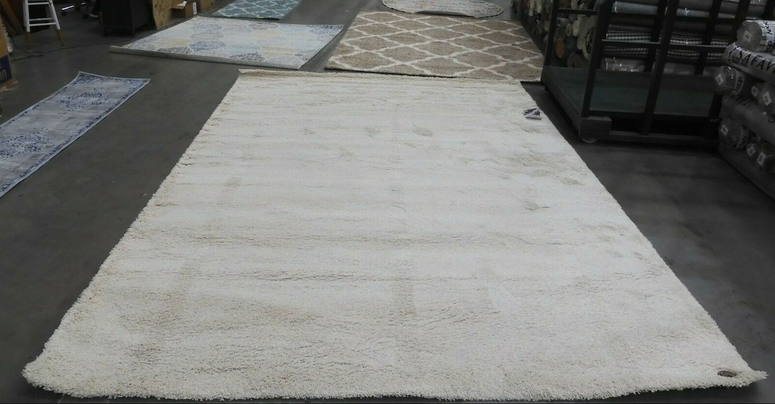 IVORY 8′-6″ X 12′ Damaged Rug, Reduced Price 1172619254 SG180-1212-9