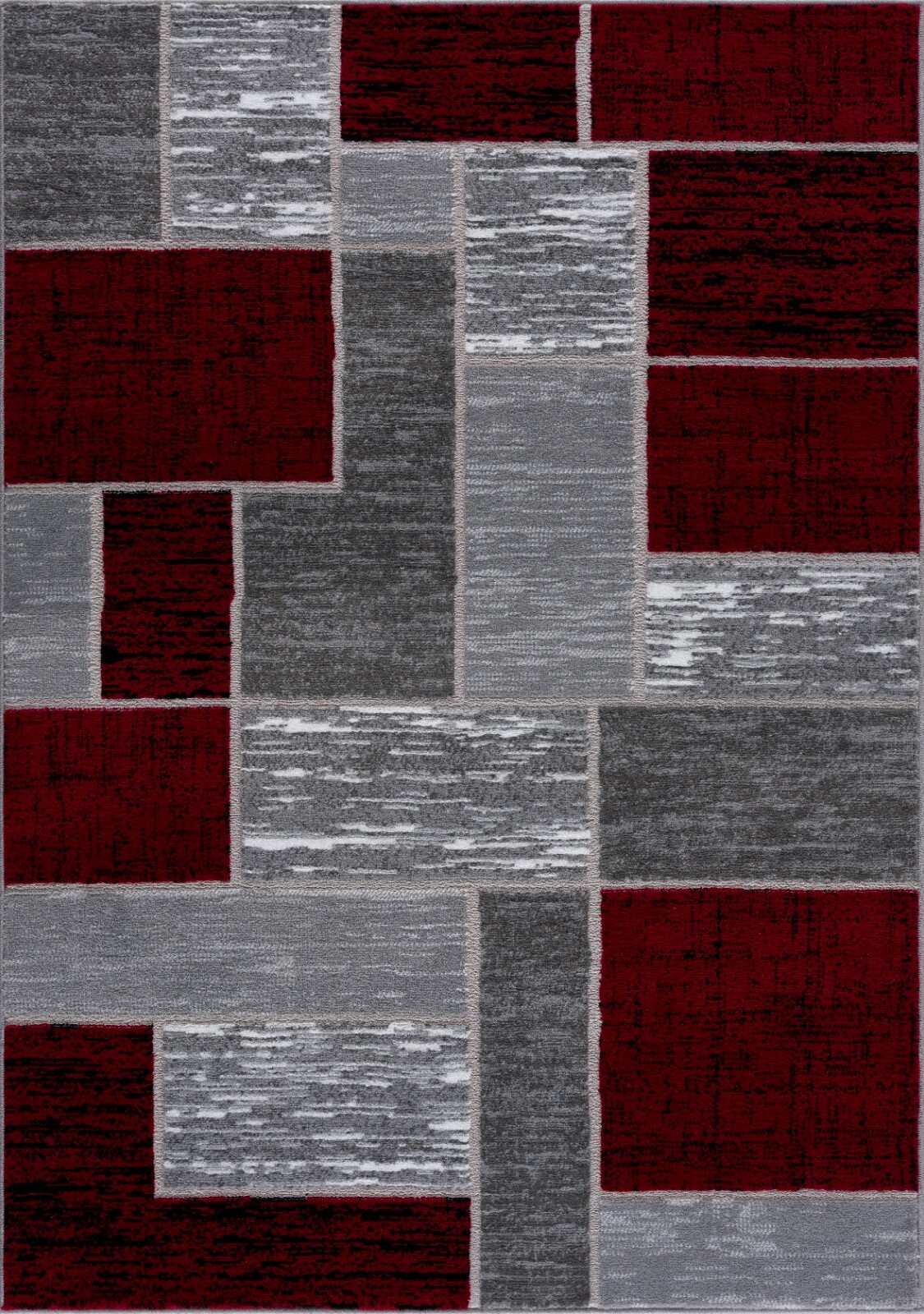 L’Baiet Verena Red Geometric 8 ft. x 10 ft. Area Rug
