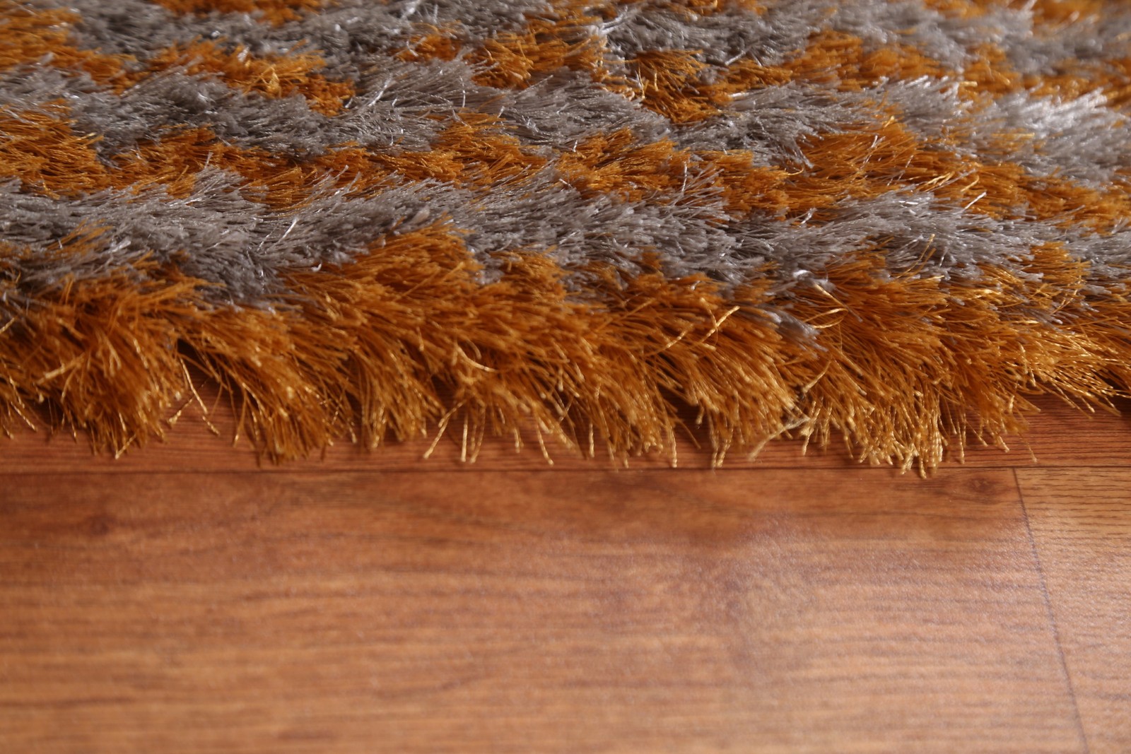 Striped Plush Shaggy Area Rug 5×8 Ft Hand-Tufted Oriental Modern Carpet