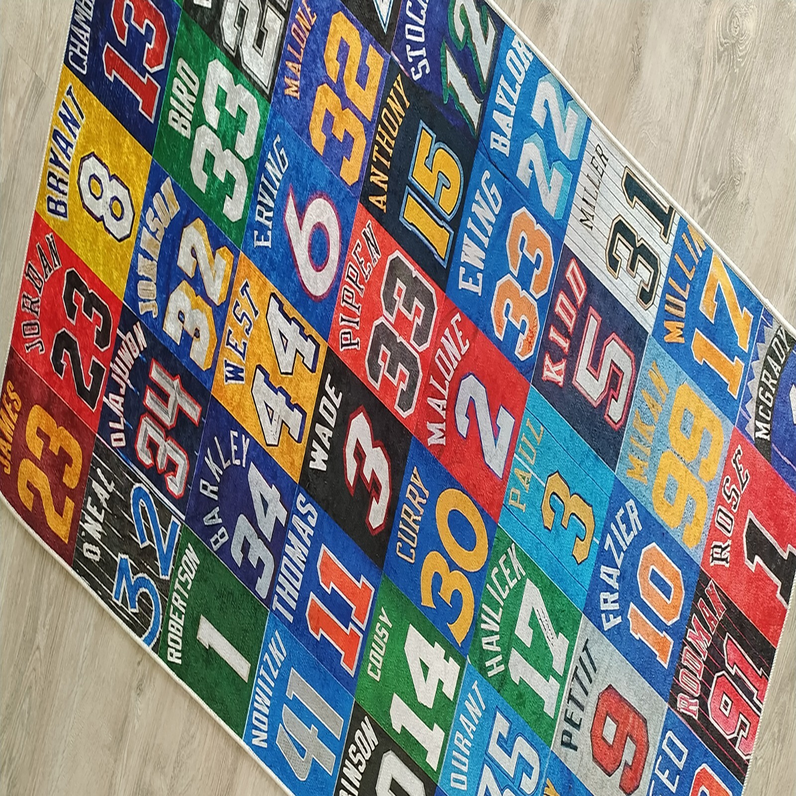American Basketball People Number Rug, Basketball, Basketball Rug, Kids Room Rug