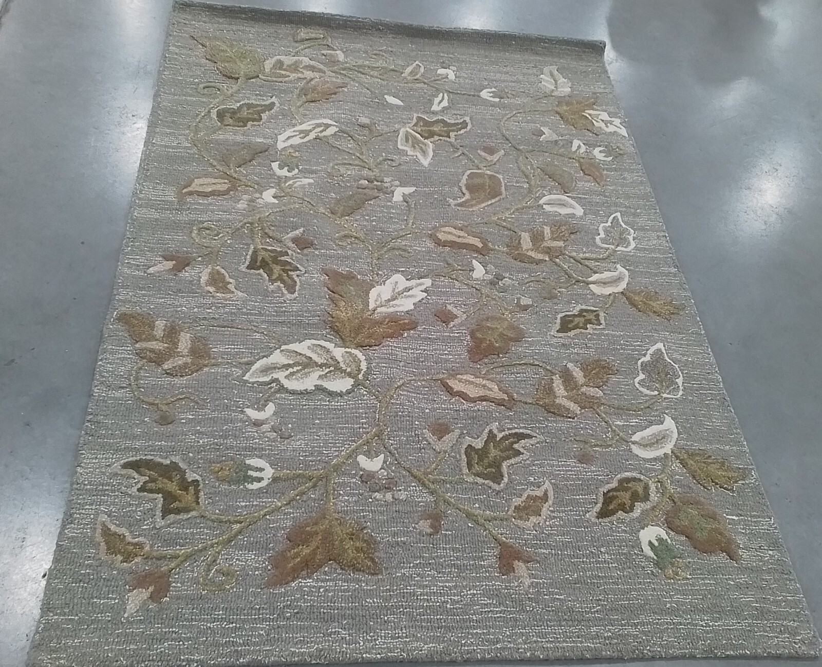 GRAY SQUIRREL 4′-0″ x 6′-0″ Back Stain Rug, Reduced Price 1172760494 MSR3611D-4