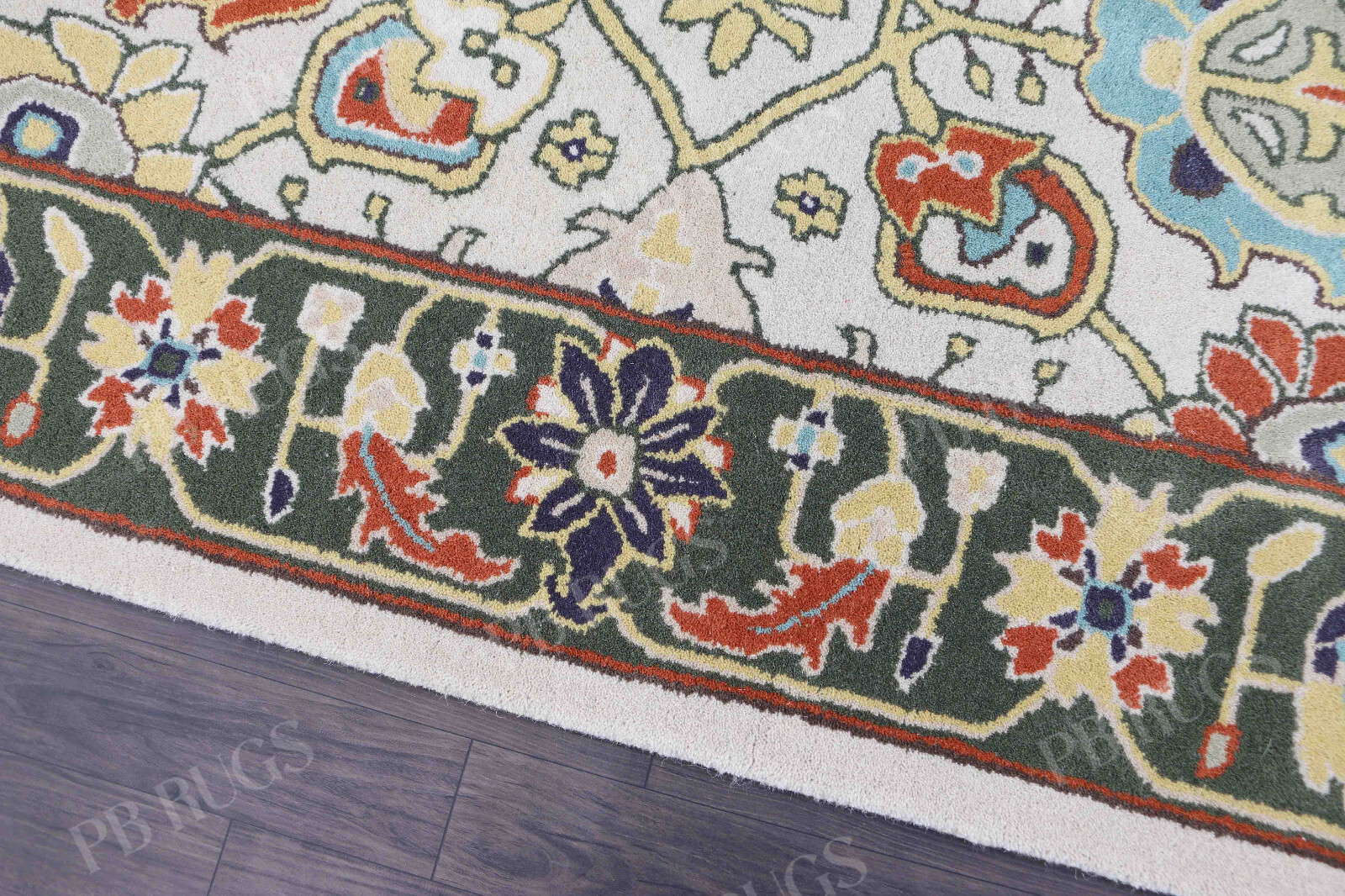Catherine Multi Beige tradition and modernity Handmade Woolen Area Rug