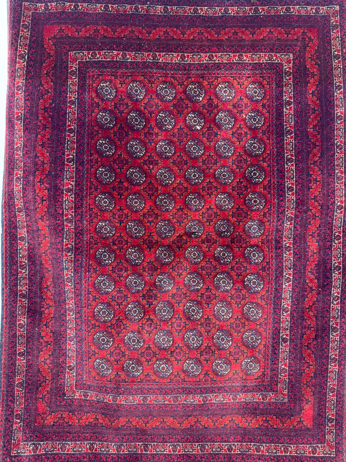Hand Knotted Afghan Khuwaja Roshnai Wool Rug Carpet Floor Area Living Room