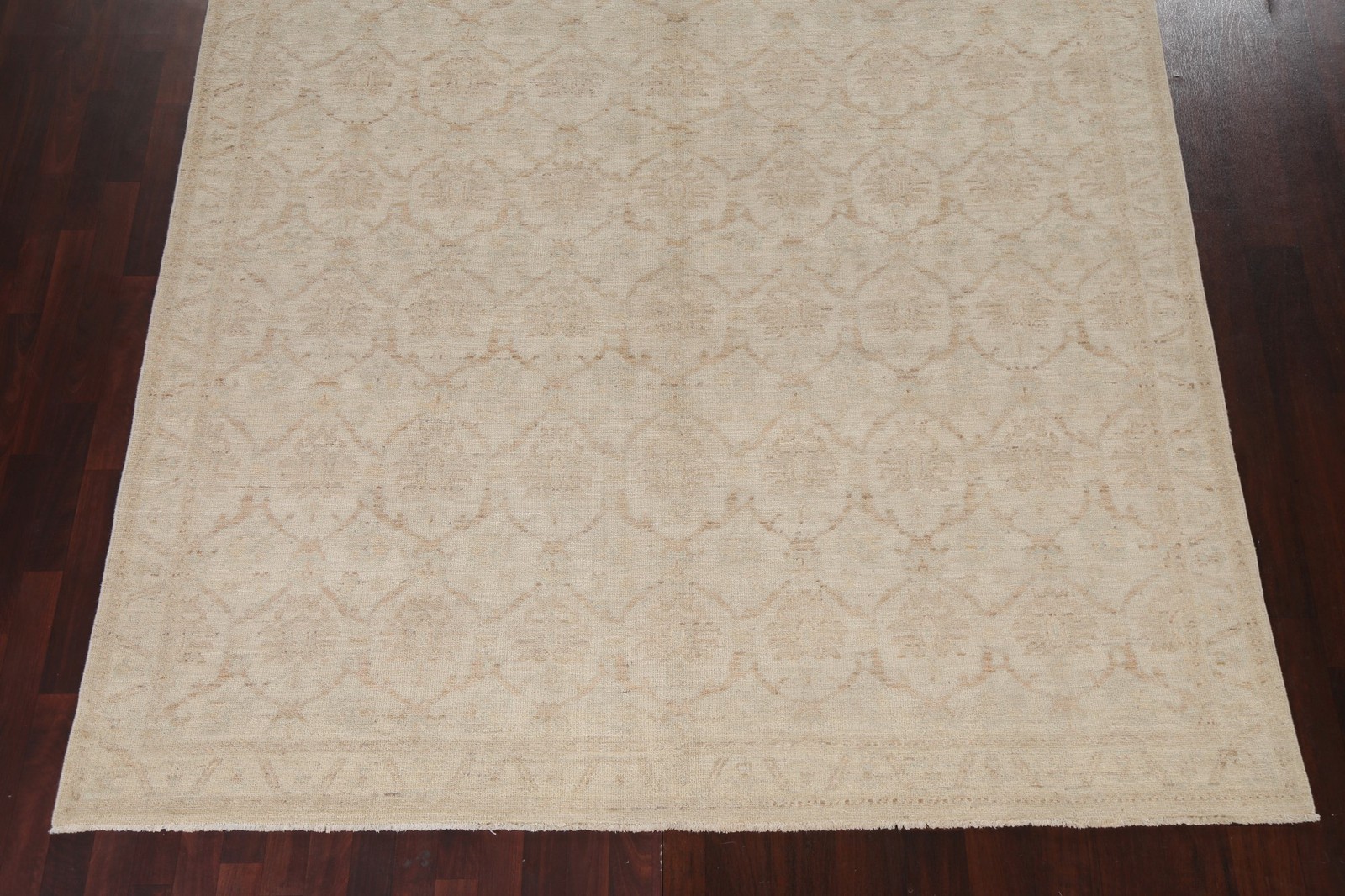 Vegetable Dye Muted Oushak Oriental Hand-Knotted Living Room Rug 8×11 Carpet