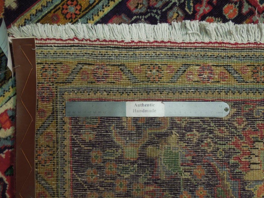 10′ x 13′ Handmade Red Pink Semi Antique Perssiaan Lilihan Rug 73833