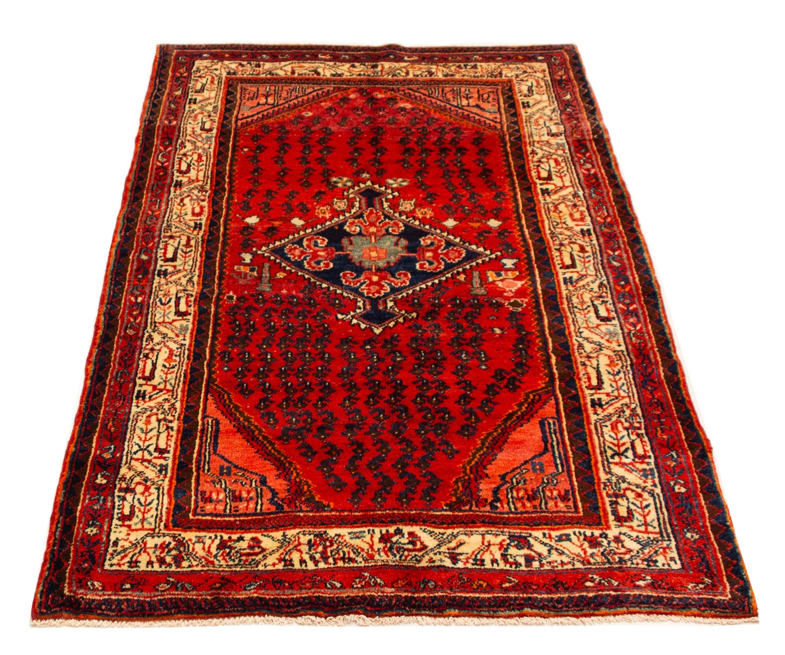 Traditional Vintage Hand-Knotted Area Rug 4’10” x 7’7″ Oriental Wool Carpet