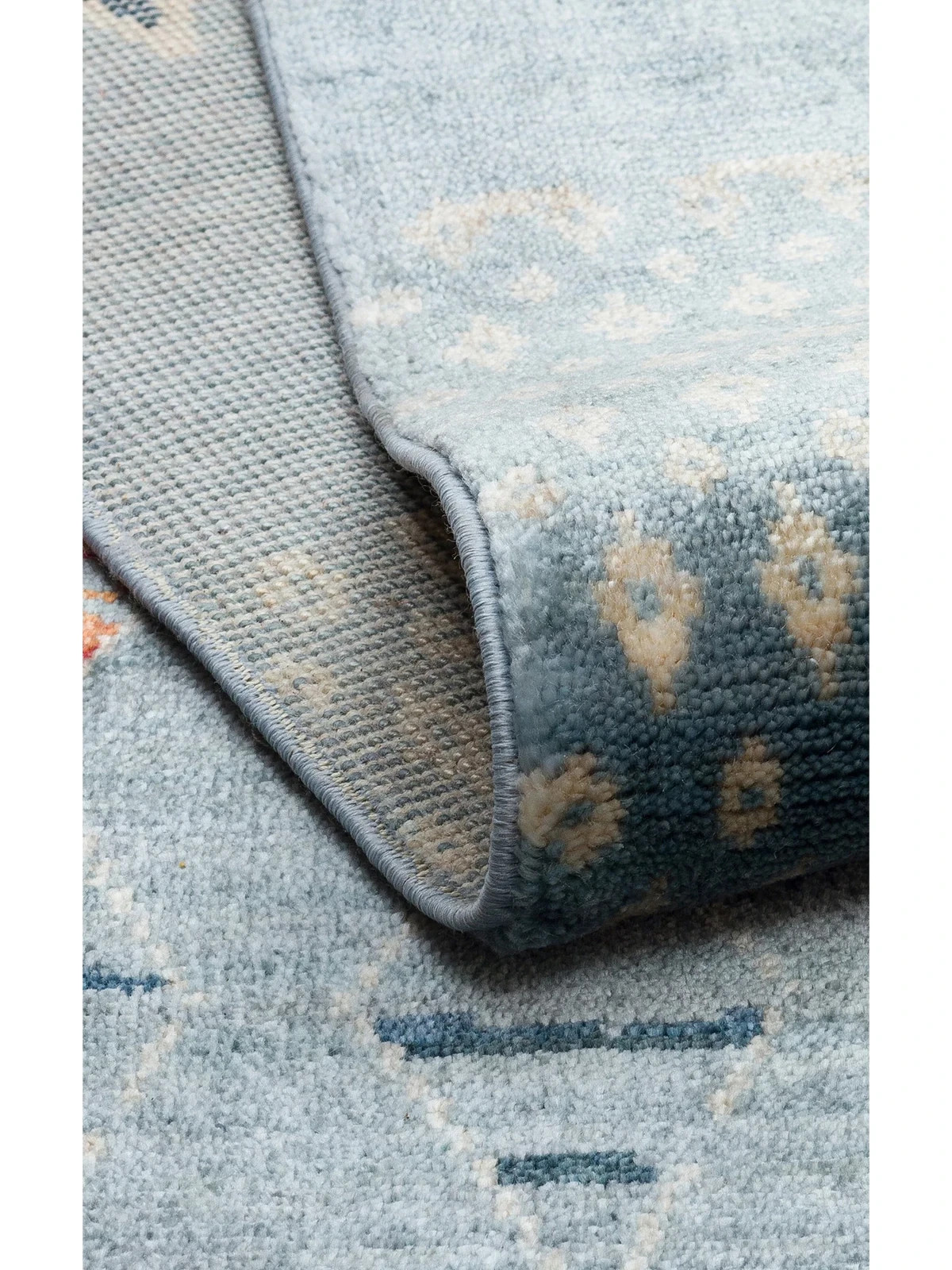 Modern Oushak Carnaval Rug 200 x 29 6.6 ft x 9.5 ft Vegan Silk 168k Knot Densit