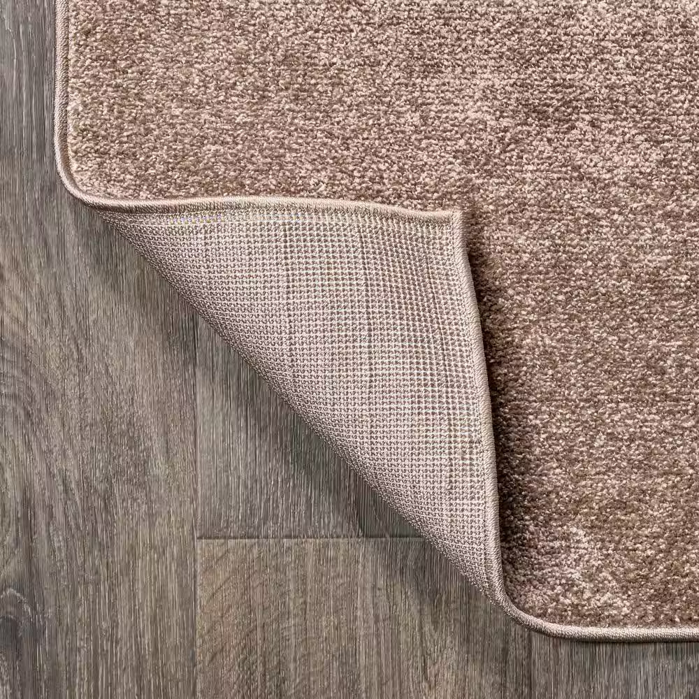 Haze Solid Low-Pile Brown 8 Ft. X 10 Ft. Area Rug