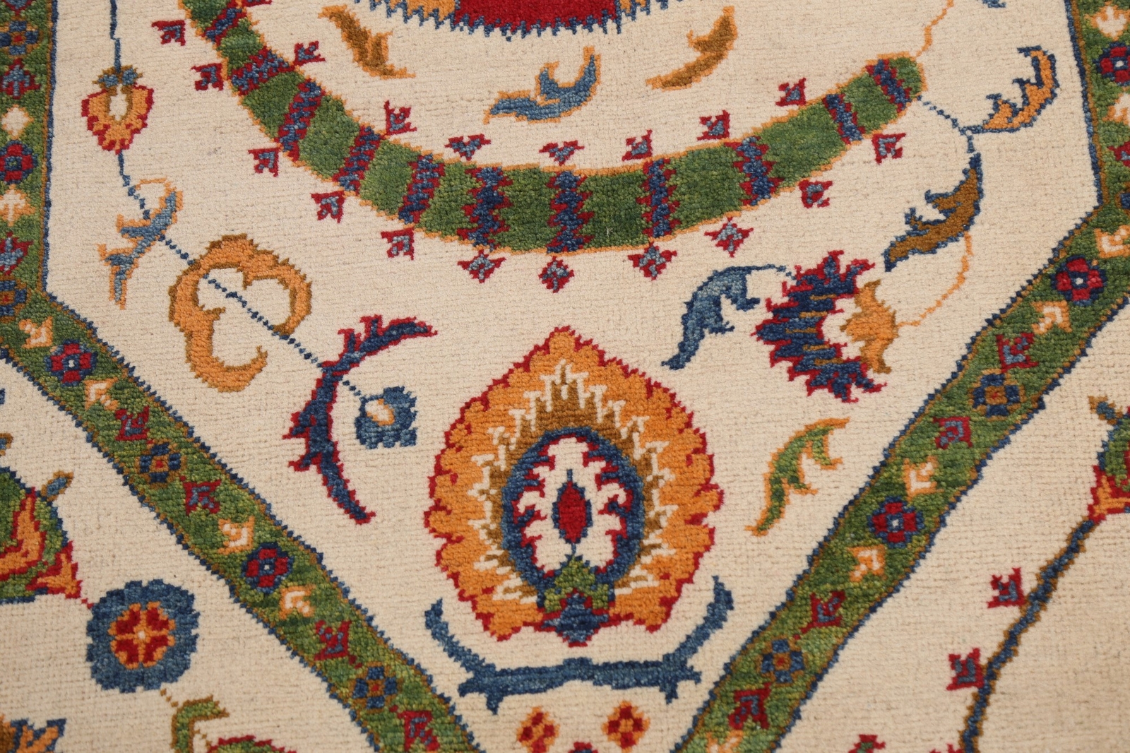 Vibrant Kazak Pakistani Rug Handmade Tradition Geometric Patterns Wool 6×9 ft
