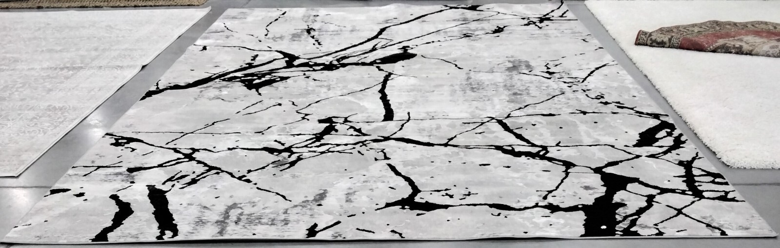 GREY / BLACK 10′ X 14′ Back Stain Rug, Reduced Price 1172757784 ALA293K-10
