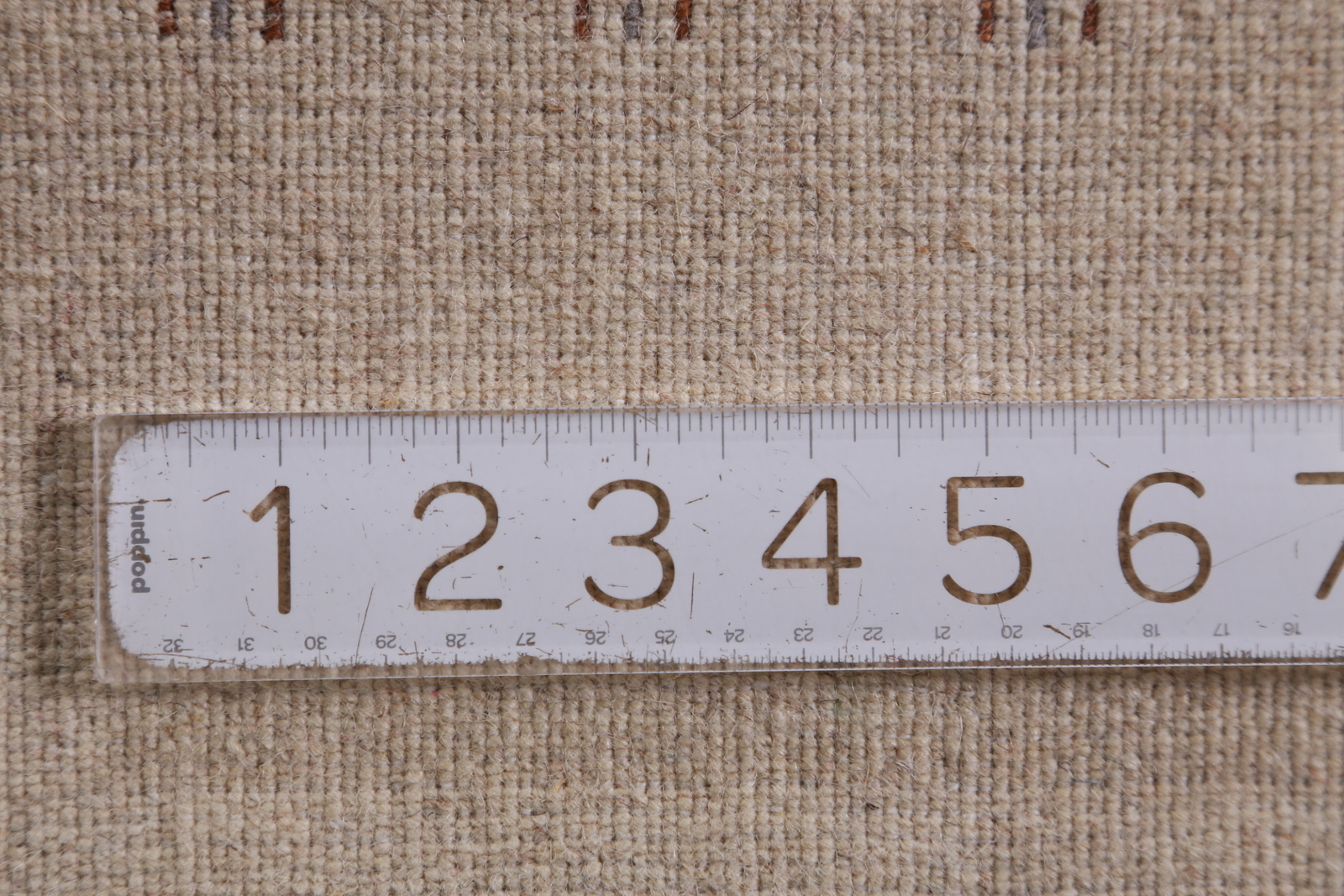 Oriental Gabbeh Rug Beige Handmade Wool 2×3 ft. for Foyer