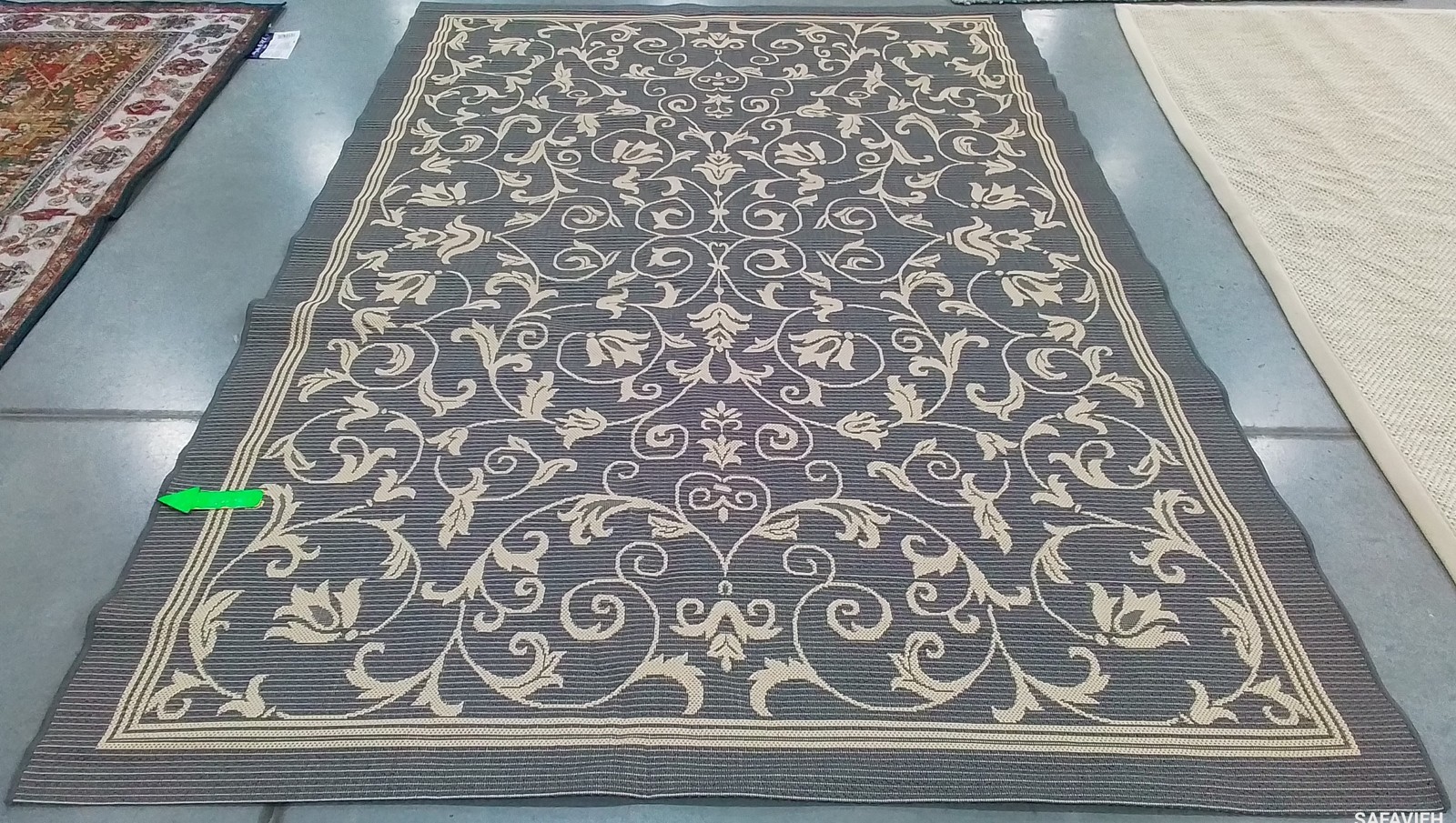 GREY / NATURAL 6′-7″ x 9′-6″ Damaged Rug, Reduced Price 1172802094 CY2098-3606-6