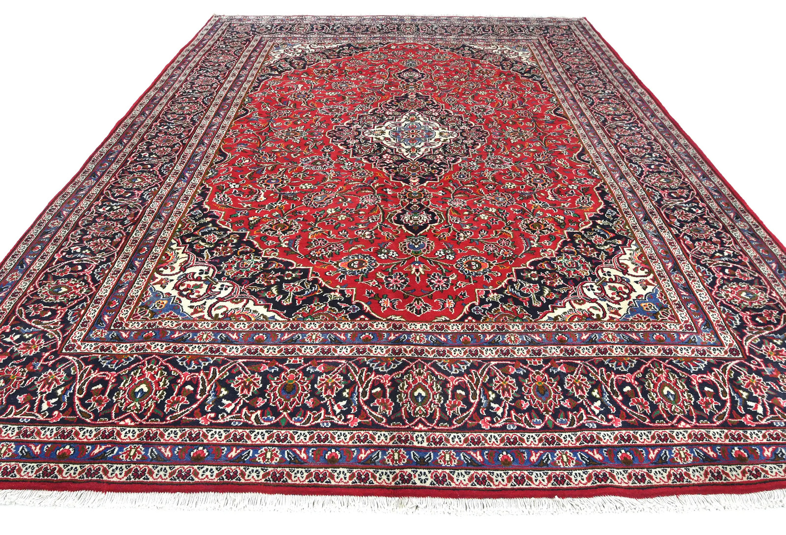 8’3X10’11 Vintage Red Oriental Rug Floral Design Home Decor Carpet